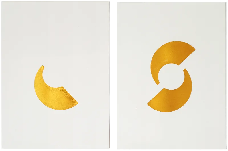 Getting to Yes, 2015, paired monoprints