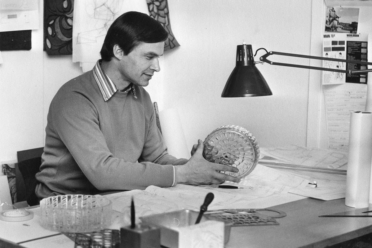 Finnish industrial designer Eero Rislakki at work
