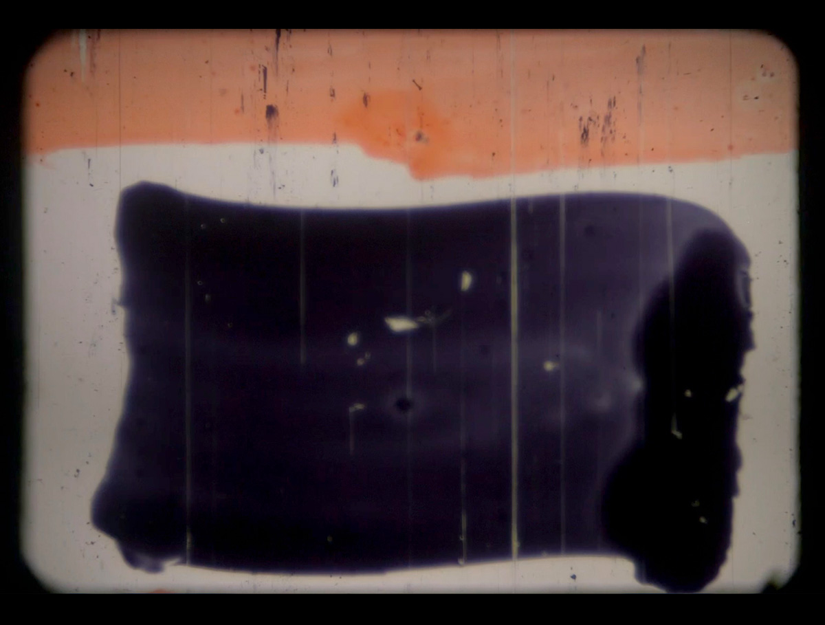 Drawing sound, 2019. 16mm film, color, no sound, 14:36 minutes.