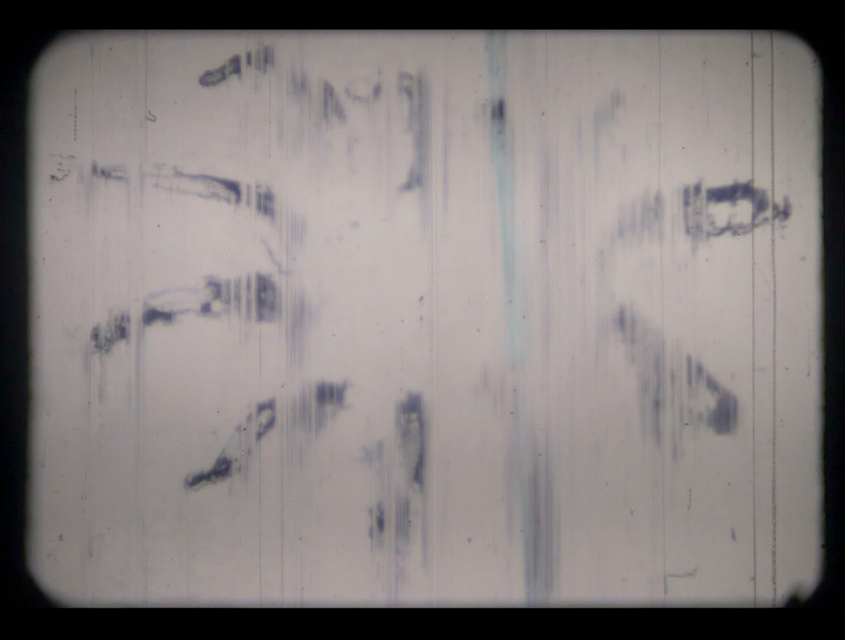 Drawing sound, 2019. 16mm film, color, no sound, 14:36 minutes.