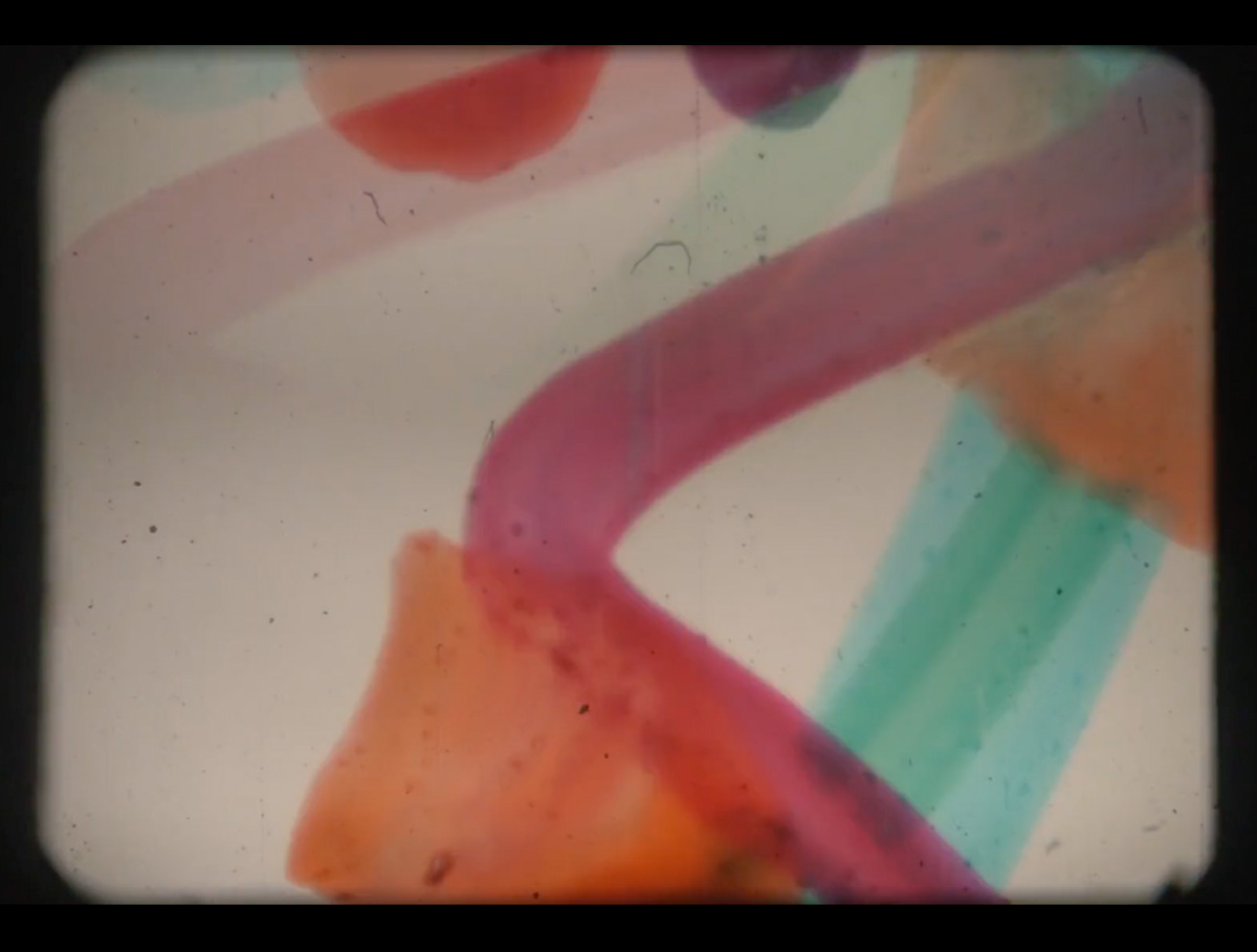Drawing sound, 2019. 16mm film, color, no sound, 14:36 minutes.